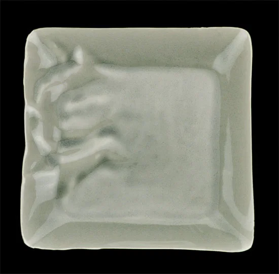 dessertvierkant bord 21.5 cm grijs style