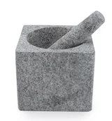 vijzel met stamper 14 x 14 x h13cm mat g 1
