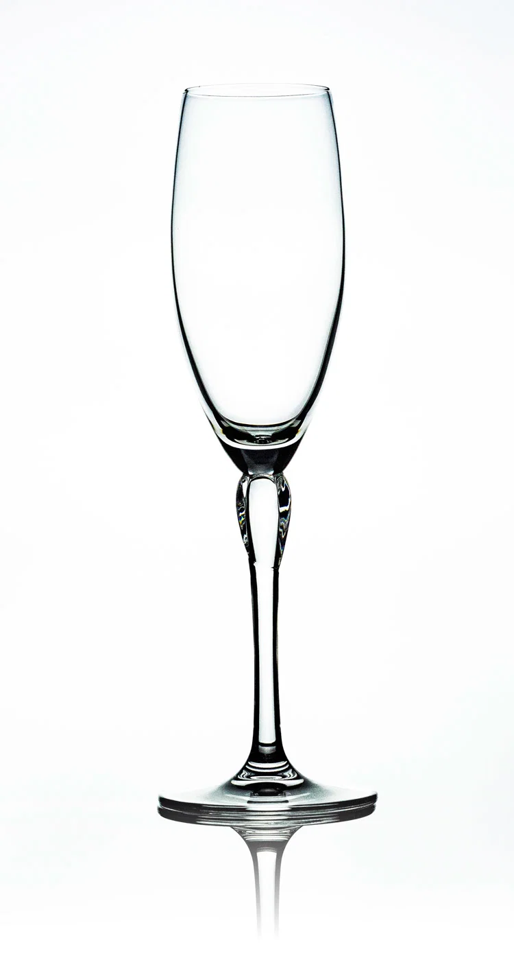iris champagneglas h24 cm, dia 6 cm, 220 ml