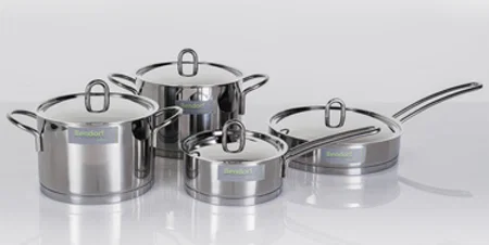 Bendorf startset 4 st., kookpot 18 cm, kookpot 20 cm, steelpan 16 cm, pan 24 cm