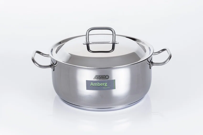 Amberg lage kookpot met deksel 24 cm