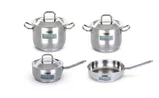 Amberg startset 4 st., kookpot 18 cm, kookpot 20 cm, steelpan 16 cm, pan 24 cm 1