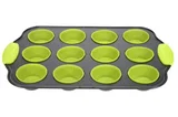 bakvorm voor 12 muffins metaal silicone 1