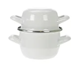 MOSSELPOT WIT 0,5KG-0,9L D12CM 1