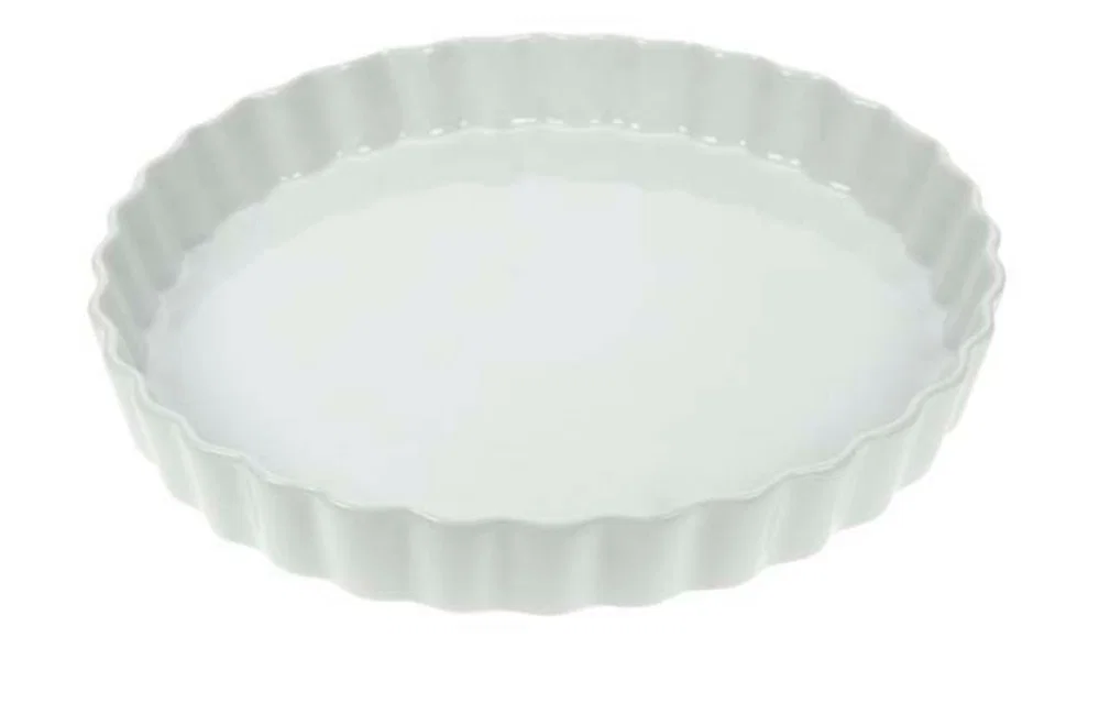TAARTVORM WIT D28XH4CM porselein