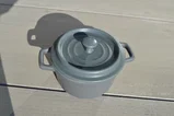 ovenpot rond grijs 16 x 12 x 8cm 1
