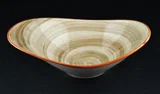 ovaal kom 27 x 18cm bruin tiri style p.n. 1