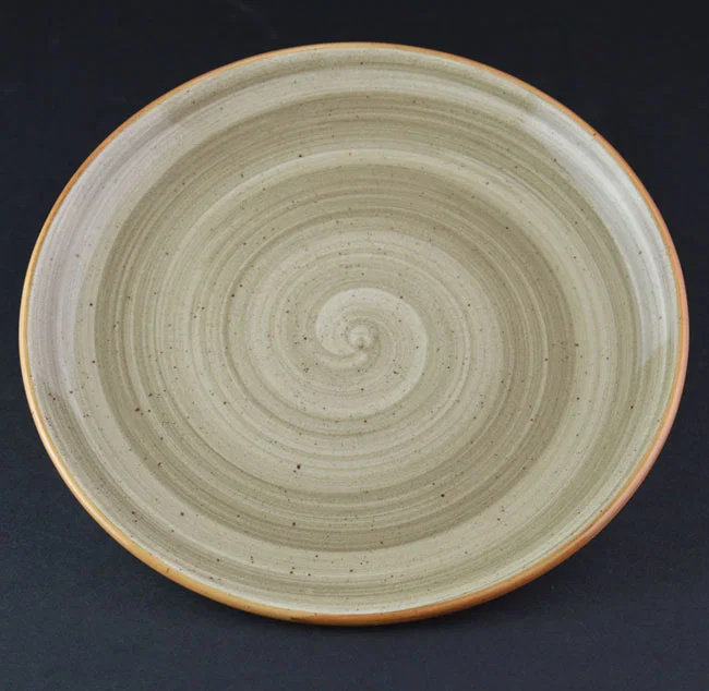 dessertbord rond 21 cm bruin tiri style p.n.
