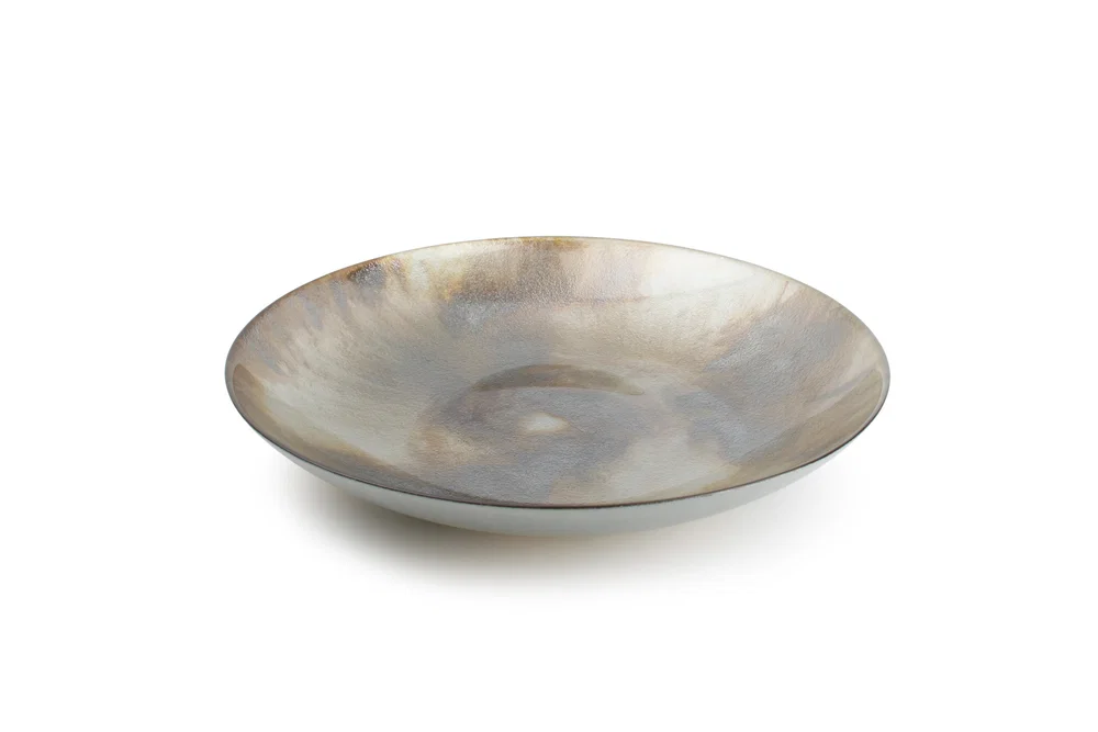 Sierschaal 40xH6,5cm zilver Cosmo