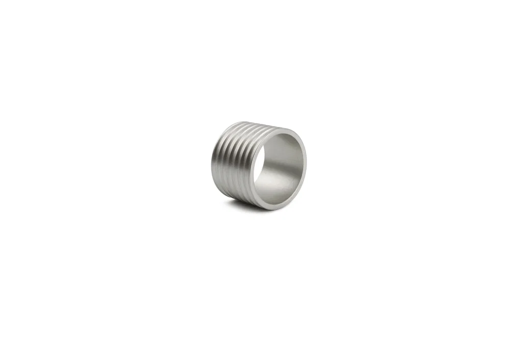 Servetring 4cm rib zilver Centro - set/4