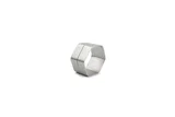 Servetring 5cm zeshoekig zilver Centro - 1