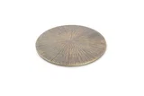 Onderzetter 26cm geribbeld goud Charm 1