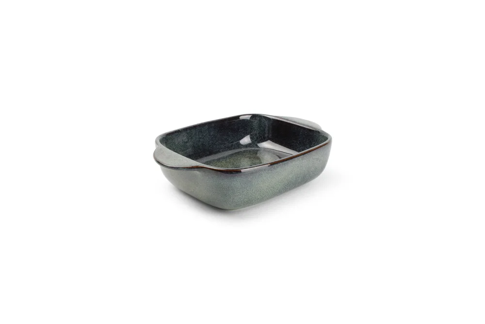 Ovenschaal 25/19,5x16,5xH6cm groen/blauw Meridian