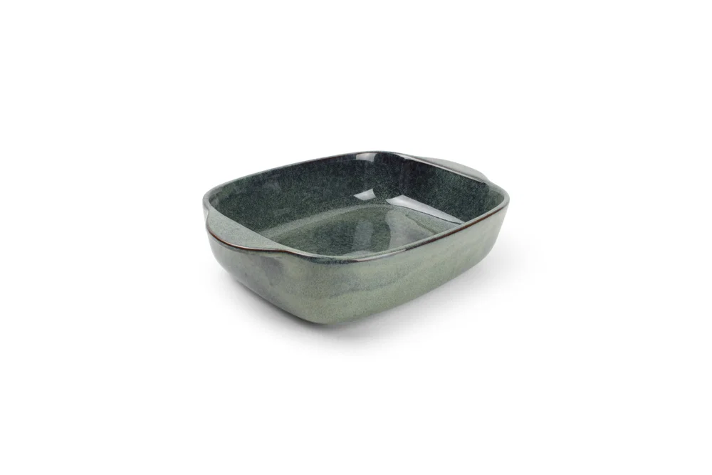 Ovenschaal 32/25,5x20,5xH7cm groen/blauw Meridian