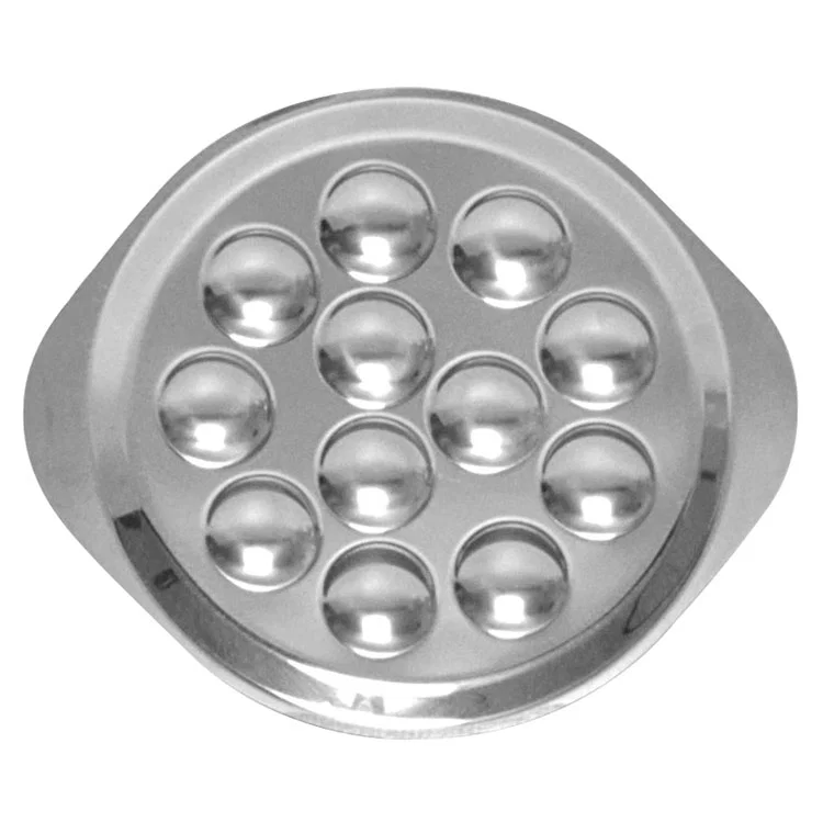 escargot bord rond 23 cm voor 12 escargots uni leger DEGRENNE