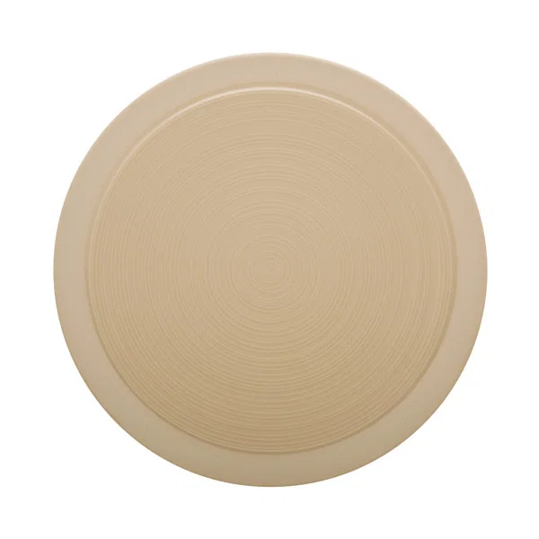 plat bord rond 23 cm bahia dune DEGRENNE