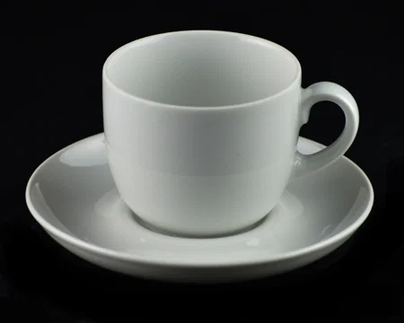 gala wit tassen 19 cl en ondertassen 14 cm