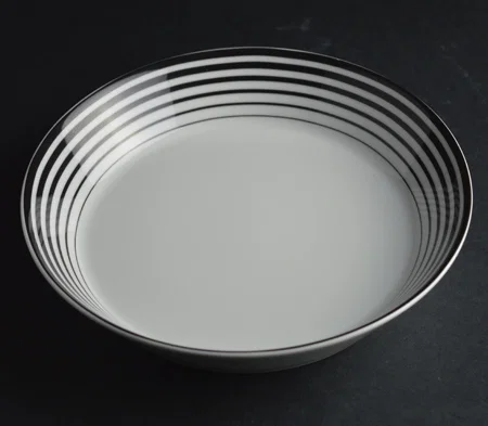 arzberg wurzberg diep bord 21 cm zwart